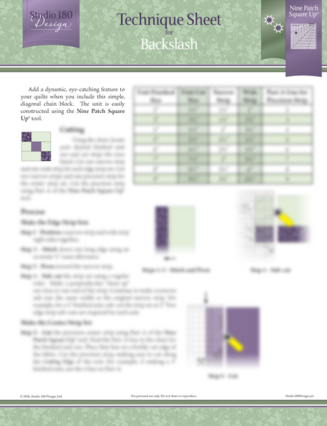 Backslash Technique Sheet