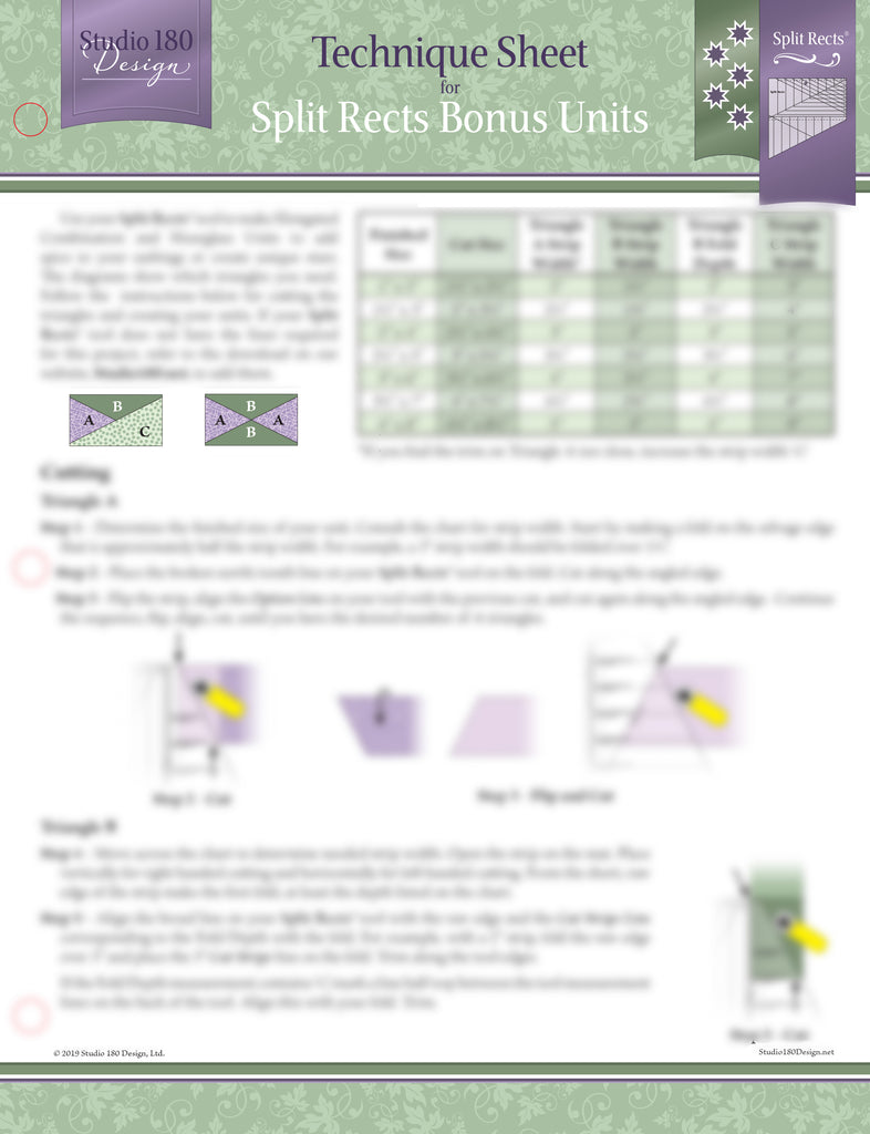 Split Rects Bonus Units Technique Sheet