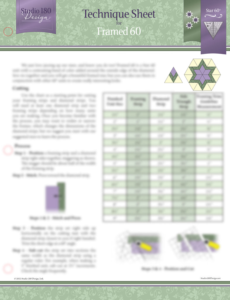 Framed 60 Technique Sheet