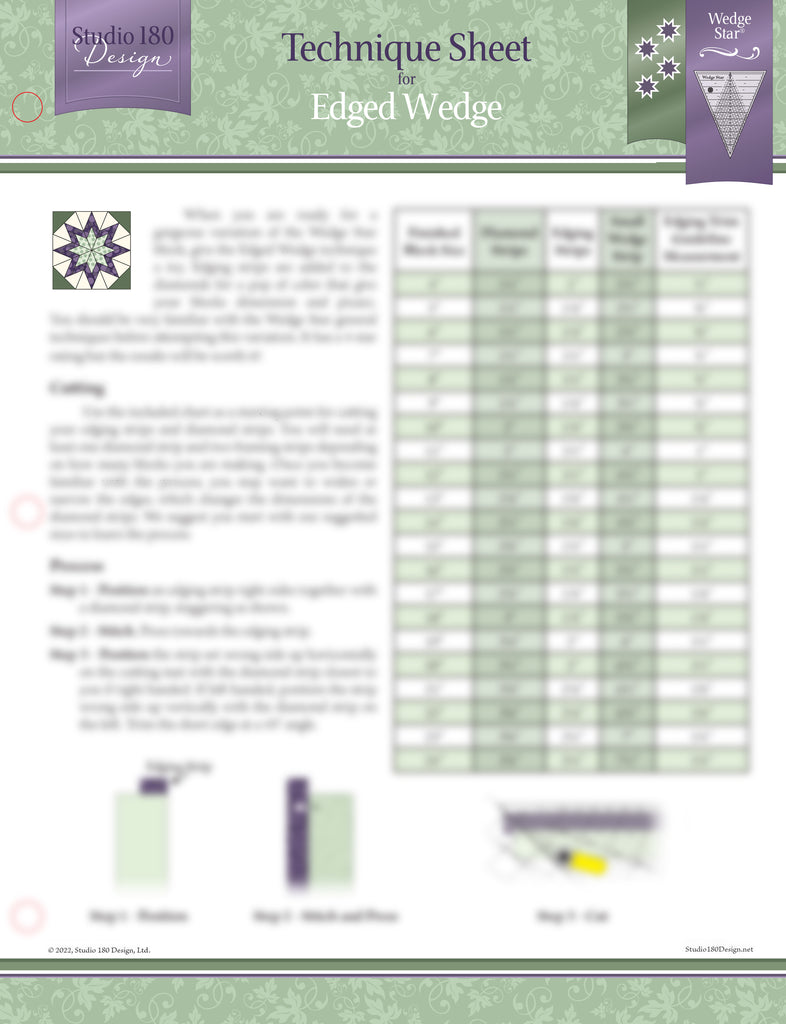 Edged Wedge Technique Sheet