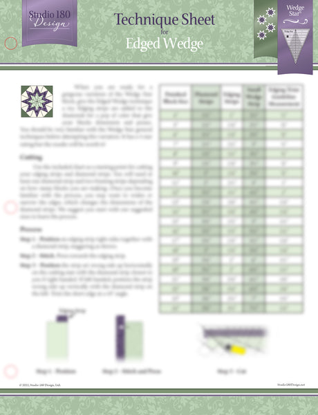 Edged Wedge Technique Sheet