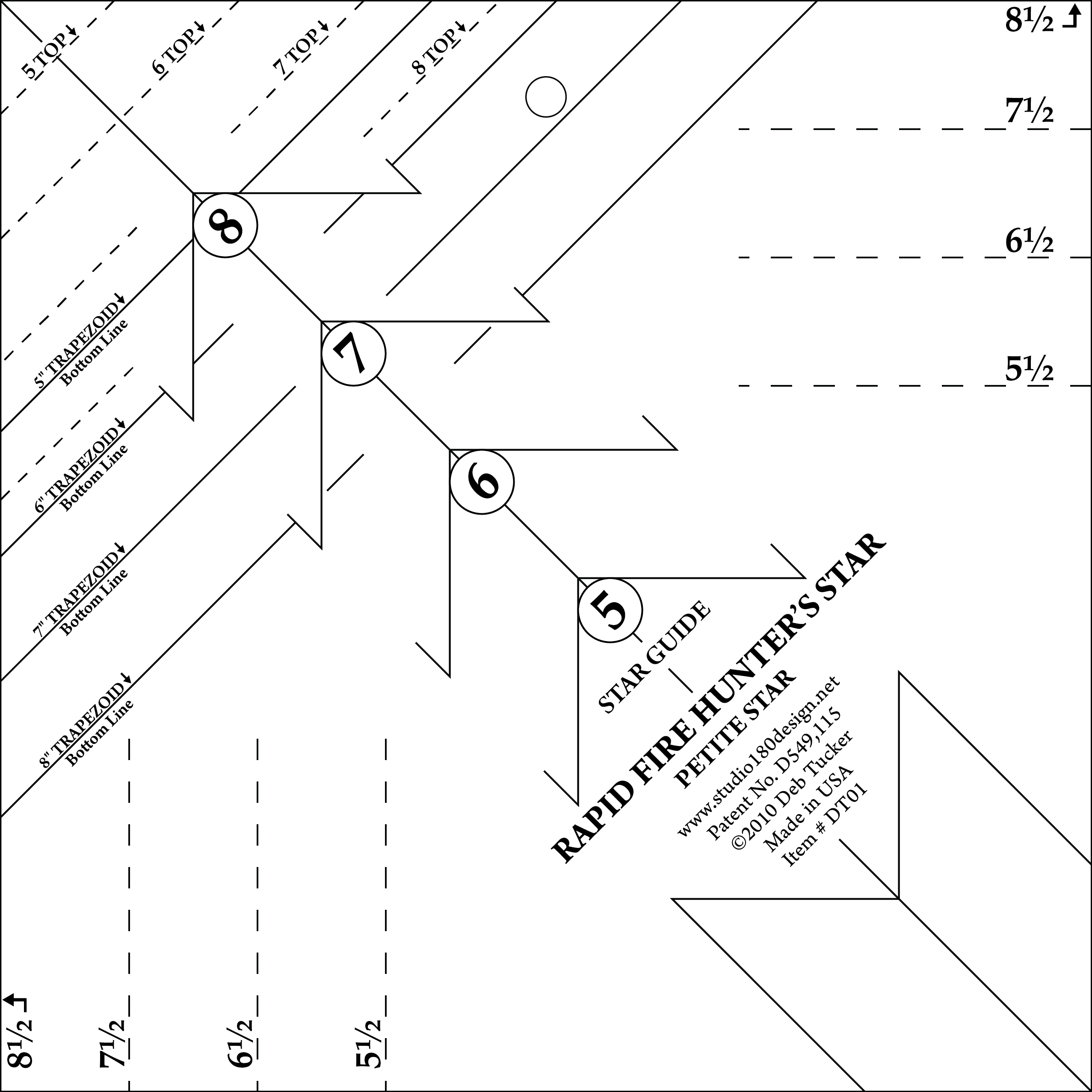 Rapid Fire Hunter’s Star: Petite Star - Deb Tucker's Studio 180 Design