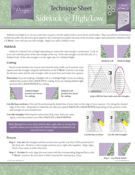 Sidekick & High/Low Technique Sheet